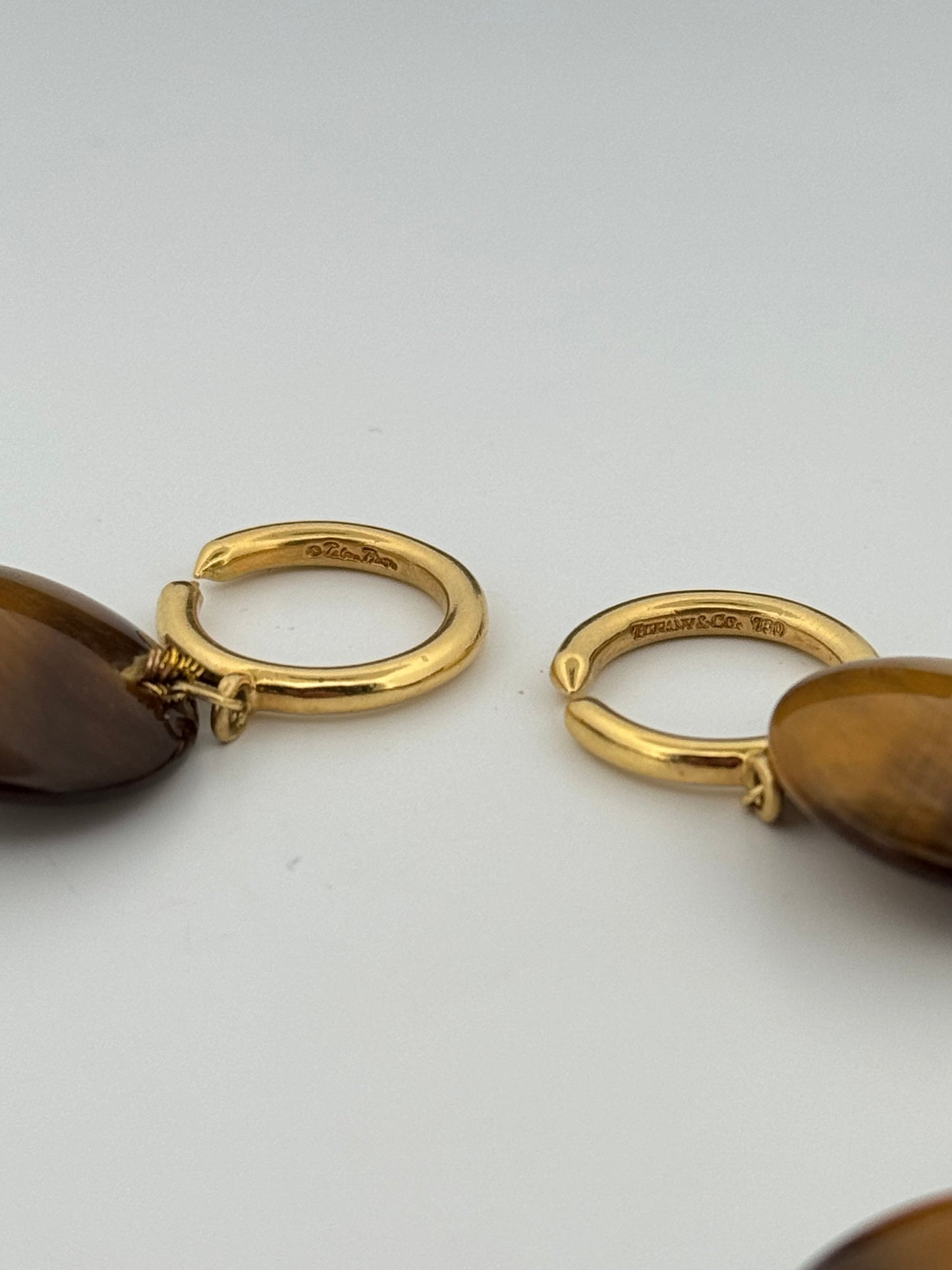 Tiffany & Co Paloma Picasso Tiger Eye Necklace 18kt Yellow Gold