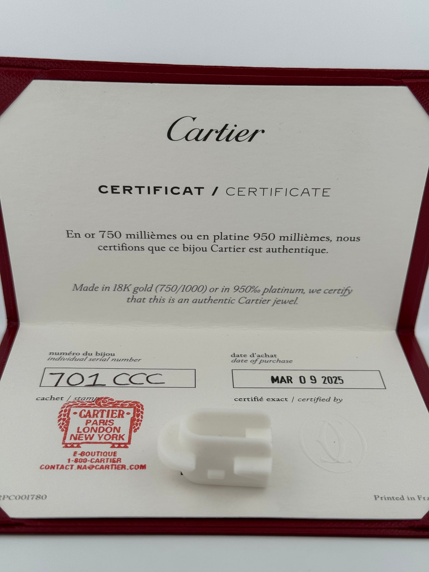 Cartier Trinity Necklace 18kt Yellow, White, and rose gold