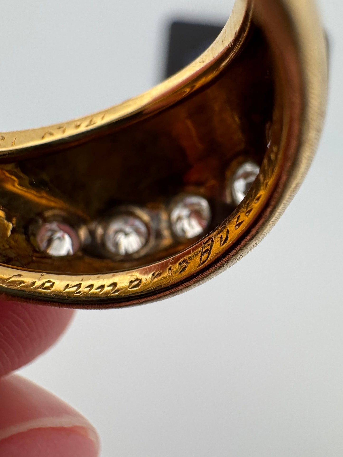 Vintage Gianmaria Buccellati Dome Diamond Ring 18k Yellow Gold