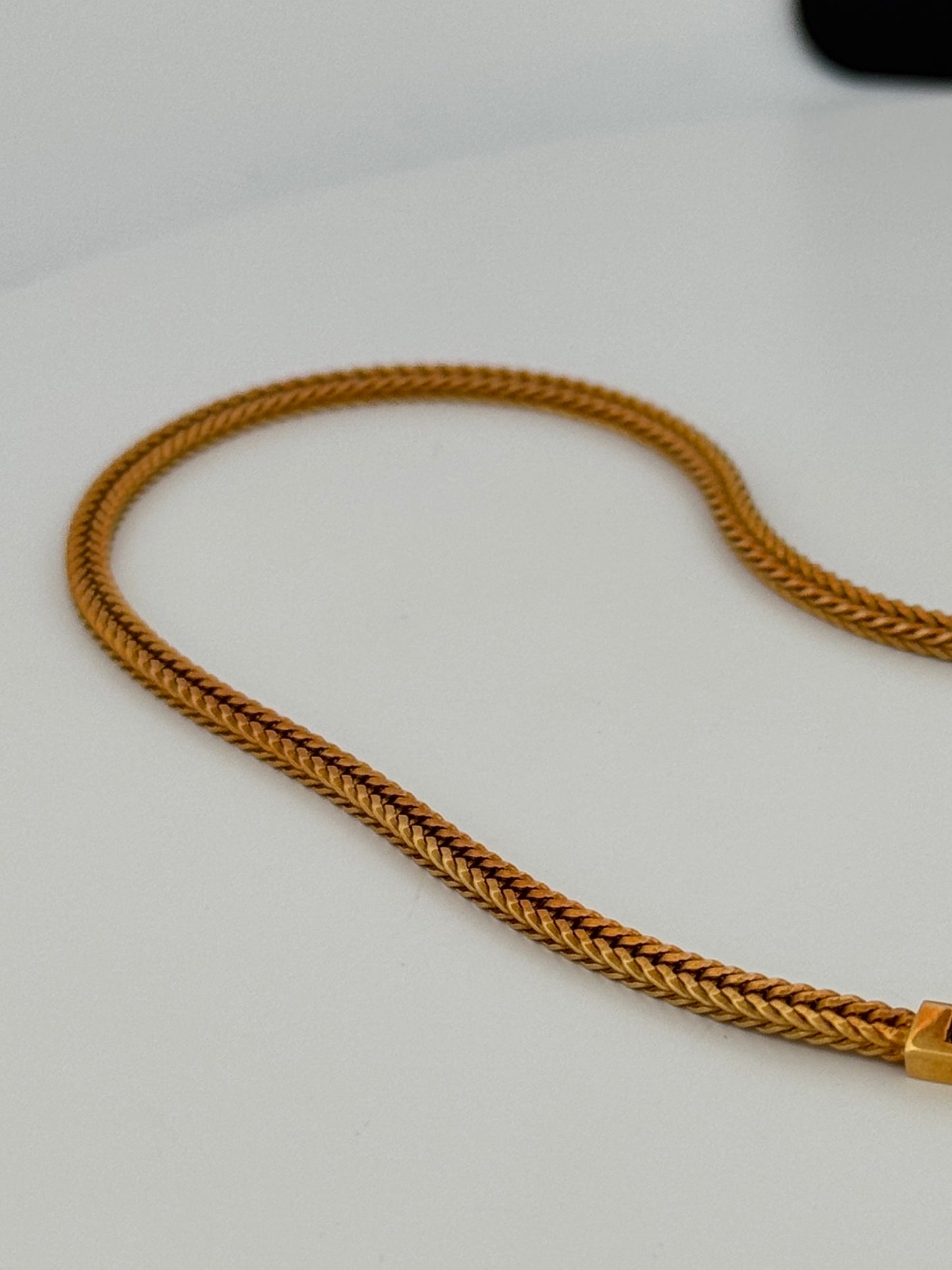 Tiffany & Co Sapphire & Diamond Vintage Fox Tail Necklace 18k Yellow Gold 16”