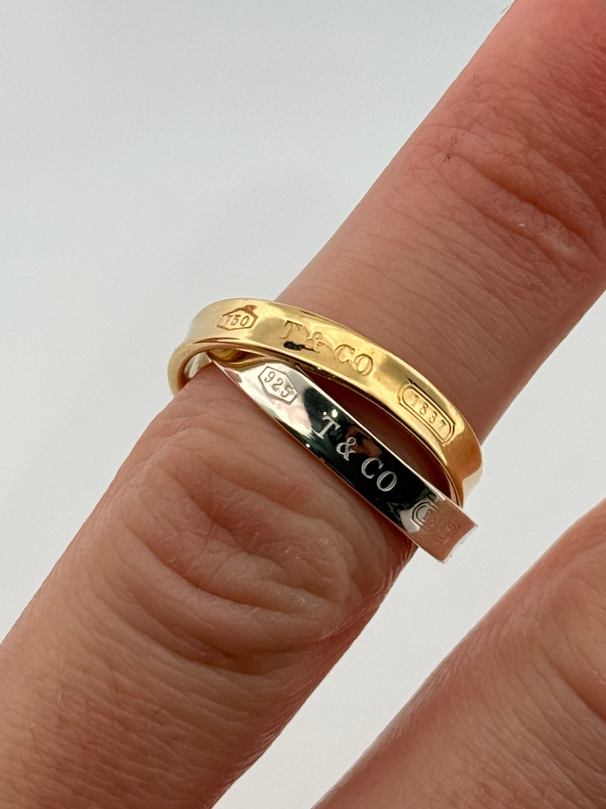 Tiffany & Co 1837 Interlocking circles Ring 18kt 925 – MTZ JEWELRY