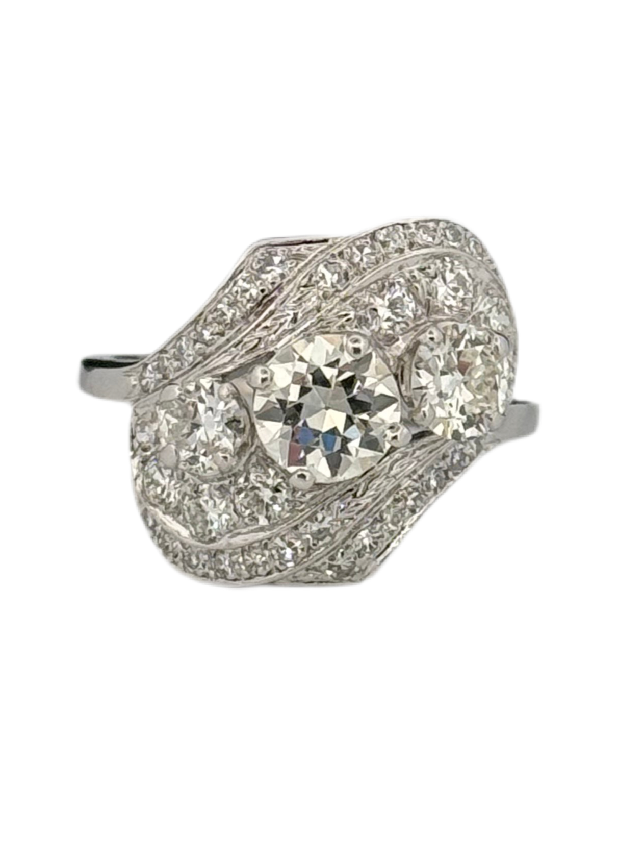 Art Deco Platinum Diamond Ring