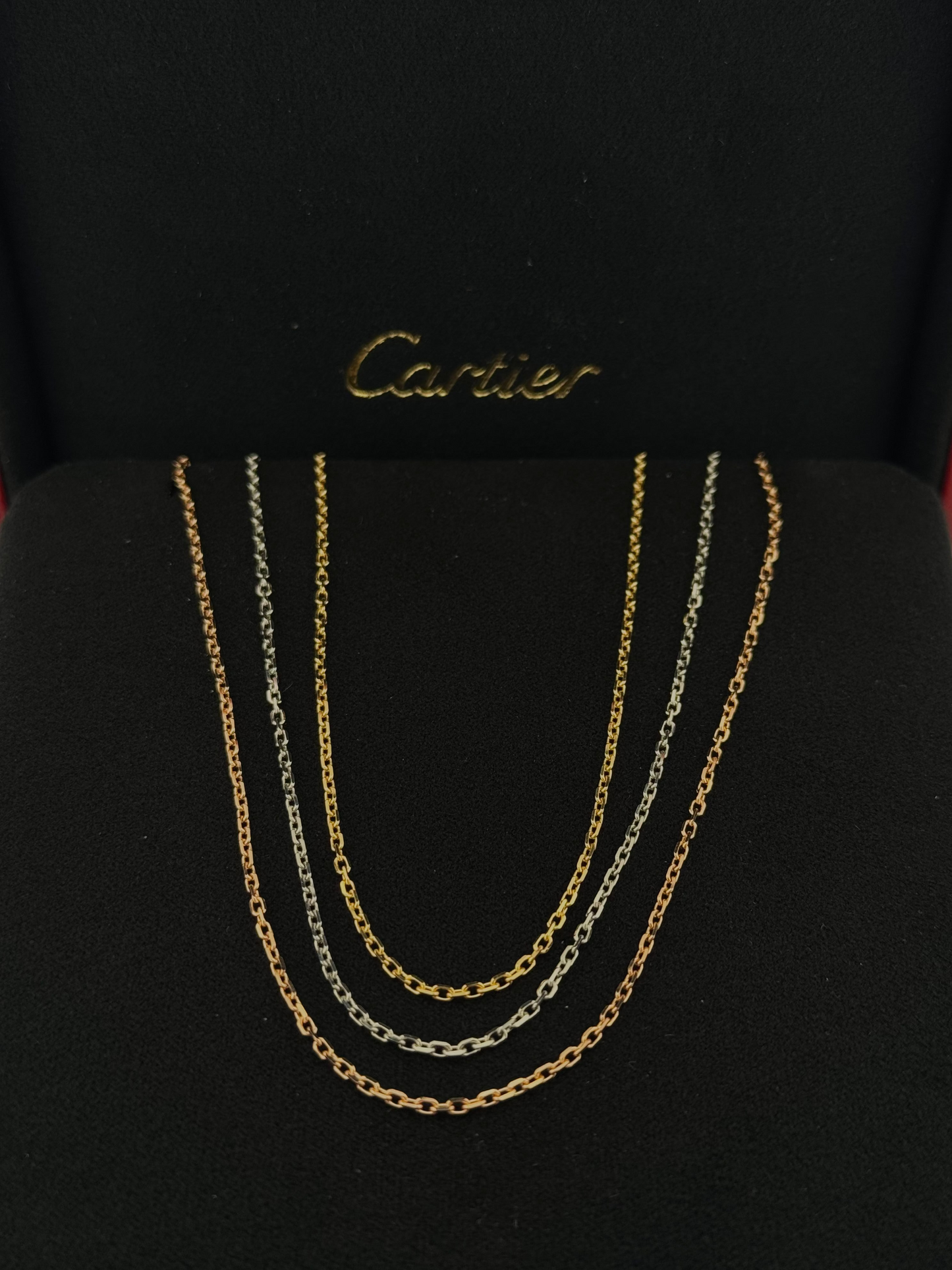 Cartier Trinity Necklace 18kt Yellow, White, and rose gold