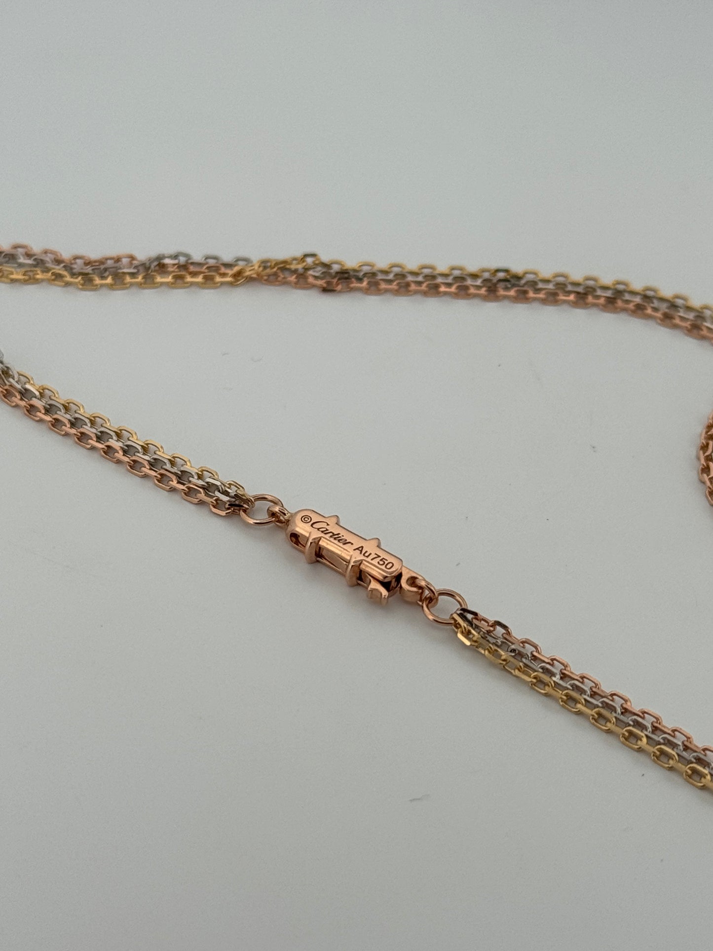 Cartier Trinity Necklace 18kt Yellow, White, and rose gold