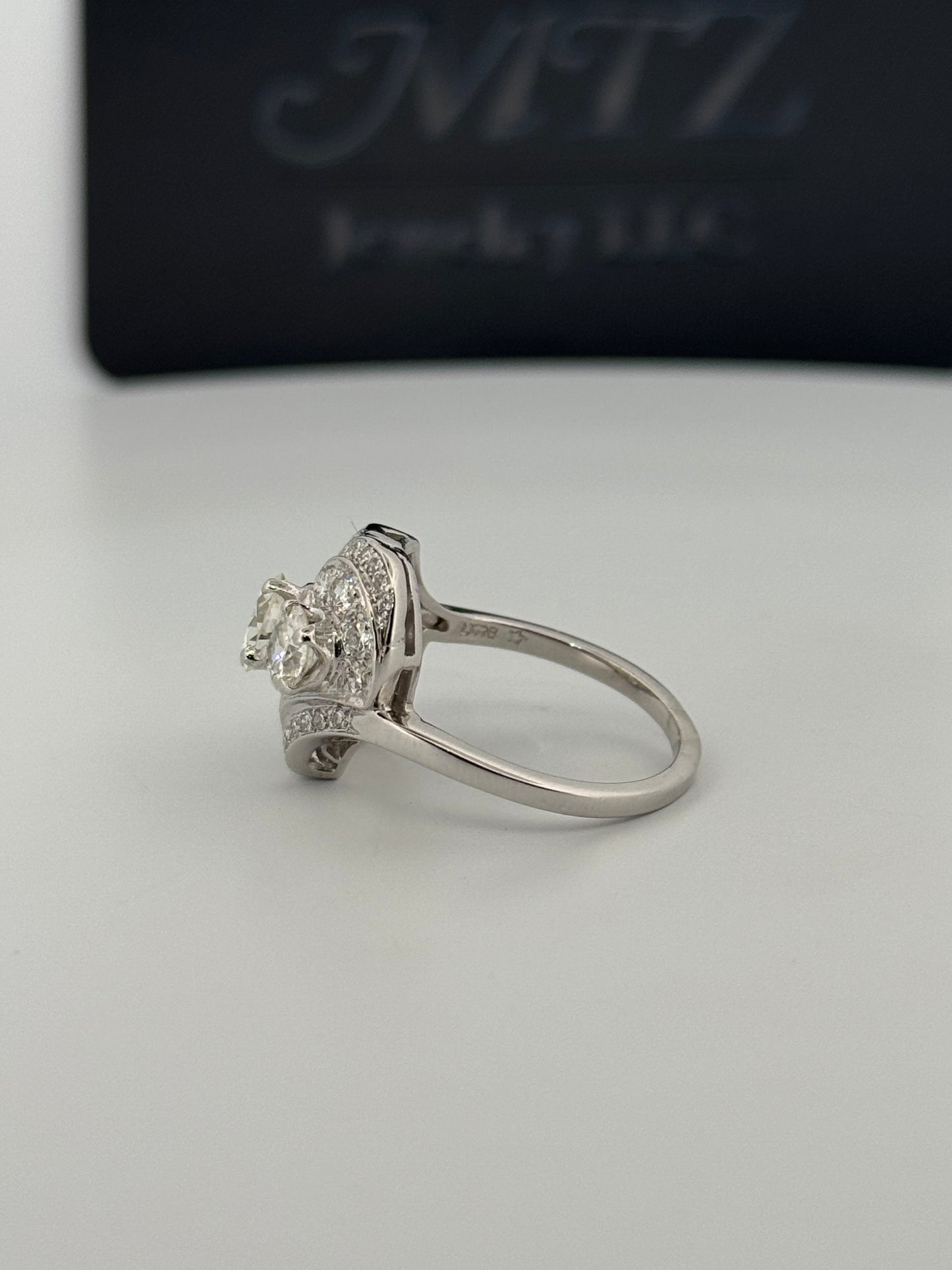 Art Deco Platinum Diamond Ring